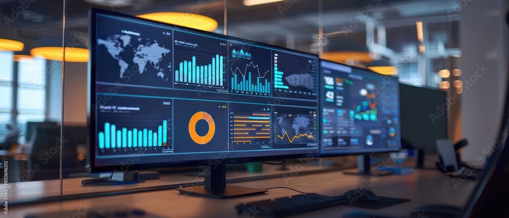 A hightech project management dashboard visualizing progress and optimizing workflows with AIdriven insights A hightech project management dashboard visualizing progress and optimizing workflows with AIdriven insights