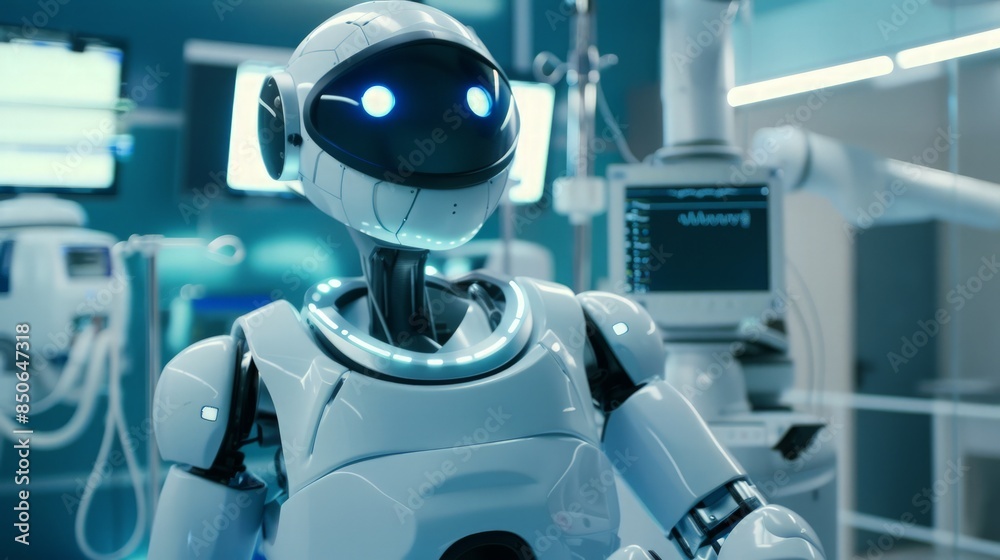 A Futuristic Medical Robot in a Hospital Setting A Futuristic Medical Robot in a Hospital Setting