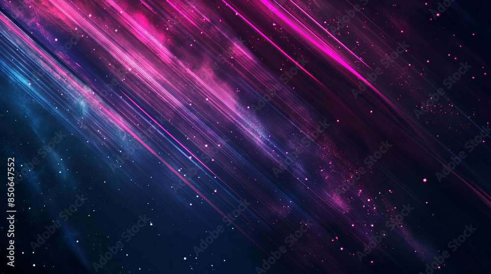Fototapeta premium The neon lines and rays background, Illustration
