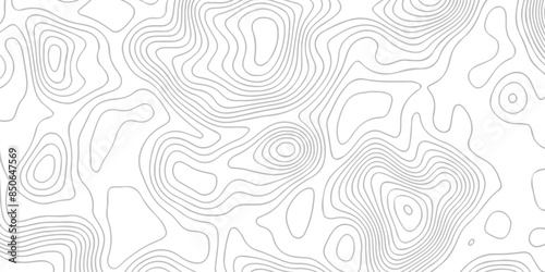 Vector topography stylized height of the lines map. Topographic map background. 