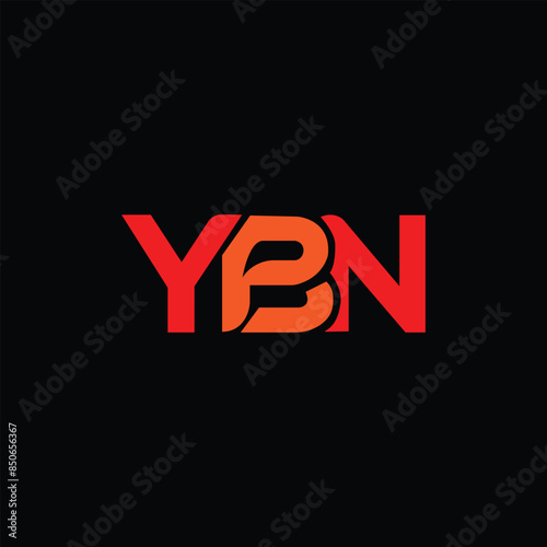 ybn letter original monogram logo design