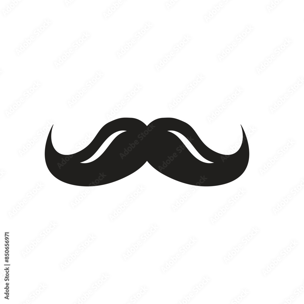 Moustache Icon Vector Illustration Flat Design Moustache Icon Vector Illustration Flat Design