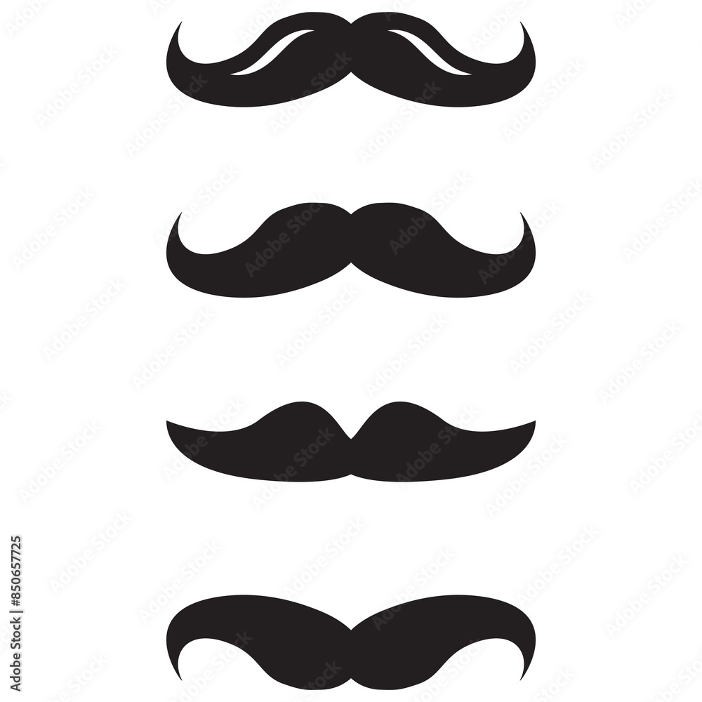 Moustache Icon Vector Illustration Flat Design Moustache Icon Vector Illustration Flat Design