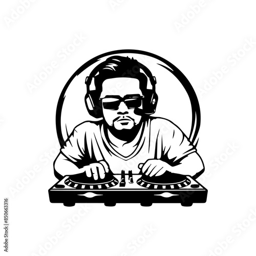 dj with headphones