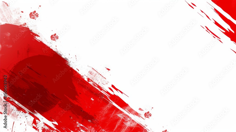 Diagonal Red paint strokes on a white background. Diagonal Red paint strokes on a white background.
