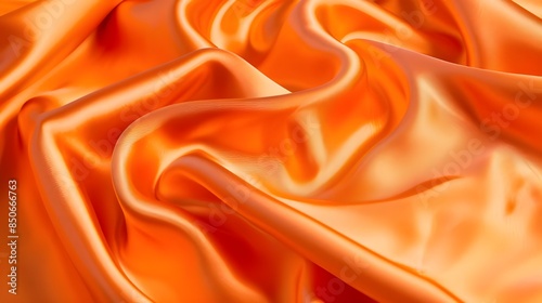 Orange satin silk . Color gradient. Golden luxury elegant abstract background