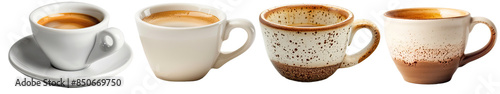 Espresso Cup isolated on Transparent Background. AI generative
