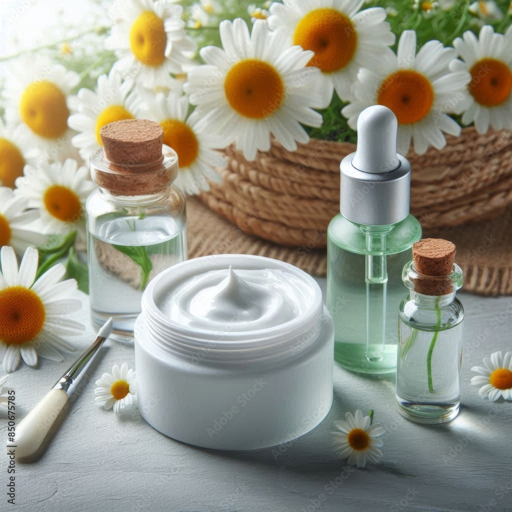Chamomile can be used as an ointment or liquid to help with skin problems Chamomile can be used as an ointment or liquid to help with skin problems