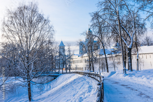 the historical center of the city of Yaroslavl, Russia, a UNESCO protected site, presents buildings of all styles of Russian architecture of the last five centuries.