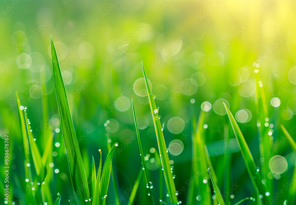 Fototapeta premium dew on grass