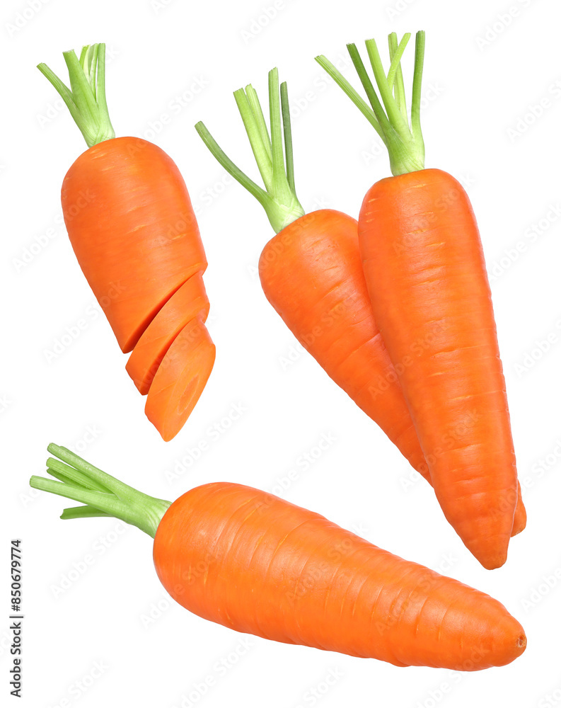 Carrots, halves and pieces isolated, carrot macro studio photo, transparent PNG, PNG format, collection, set Carrots, halves and pieces isolated, carrot macro studio photo, transparent PNG, PNG format, collection, set