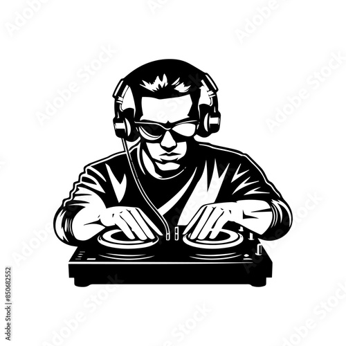 dj with headphones