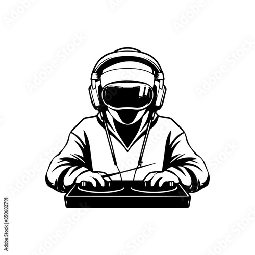 dj with headphones