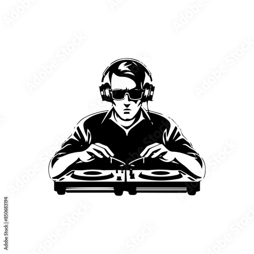 dj with headphones