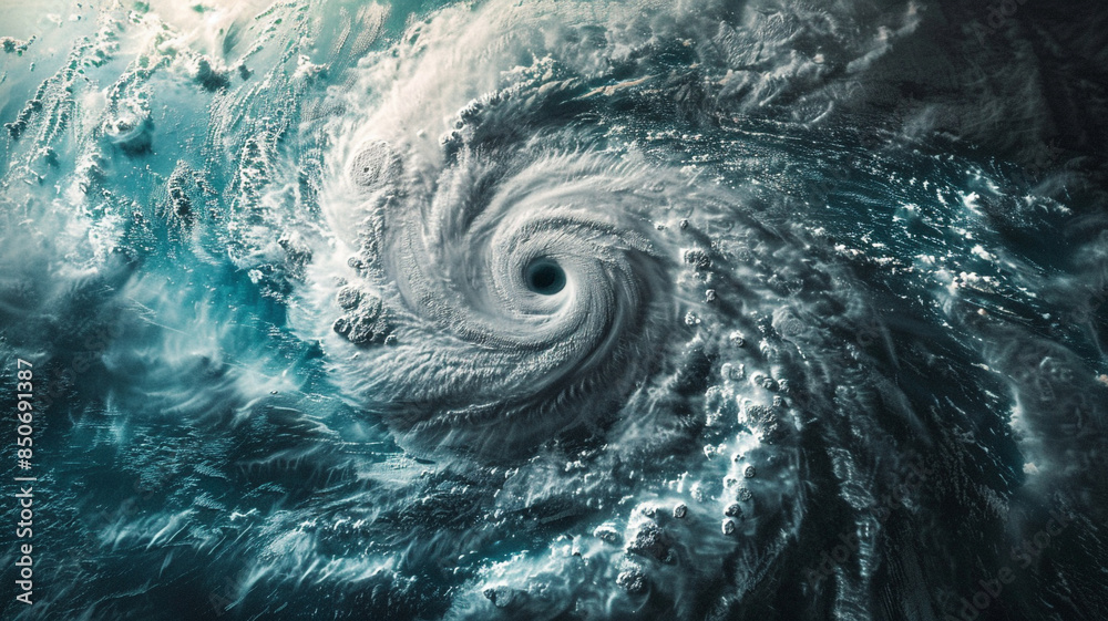 a hurricane from above