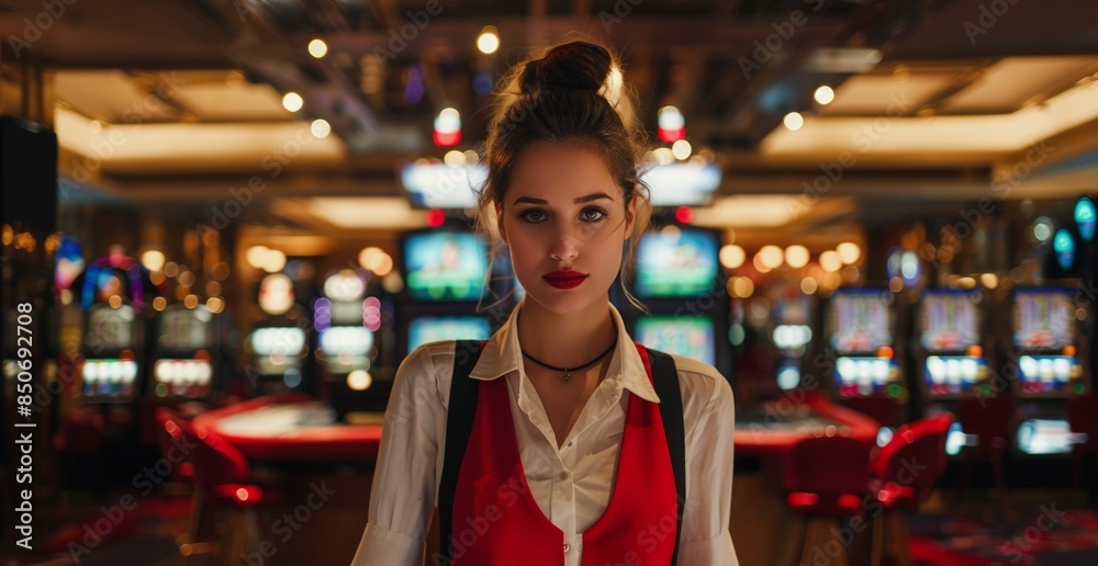 female dealer at the casino female dealer at the casino