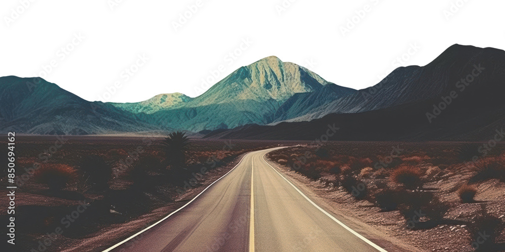 Obraz premium PNG Highway road landscape astronomy.