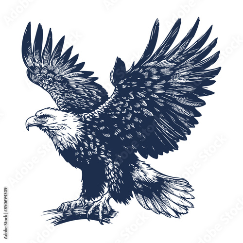 Eagle Vector, eagle silhouette, eagle Vector drawing
