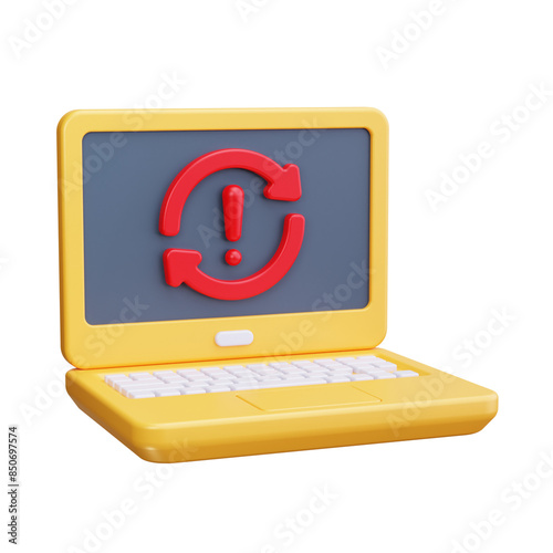 Obraz na plátně reboot 3d render icon