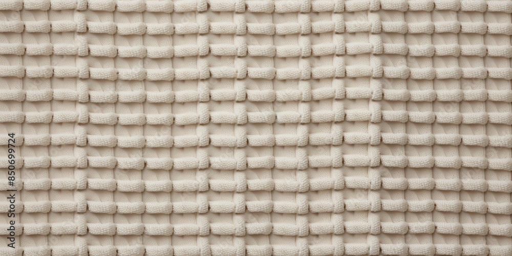 White Knit Fabric with Intricate Pattern White Knit Fabric with Intricate Pattern