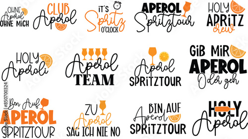 Aperol  SVG T-shirt Design Template