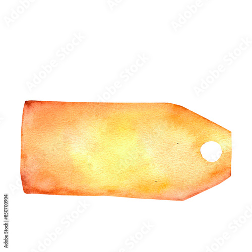 Vintage blank tag with a rustic design, A piece of brown paper suitable for crafts, gifts, scrapbooking, and card making purposes