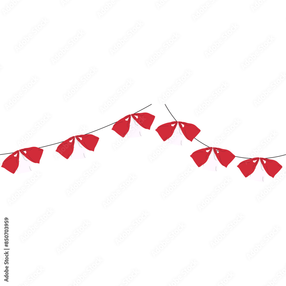 Obraz premium Indonesian Independence Day Hanging Decoration