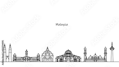 Canvas Print Sights of Malaysia