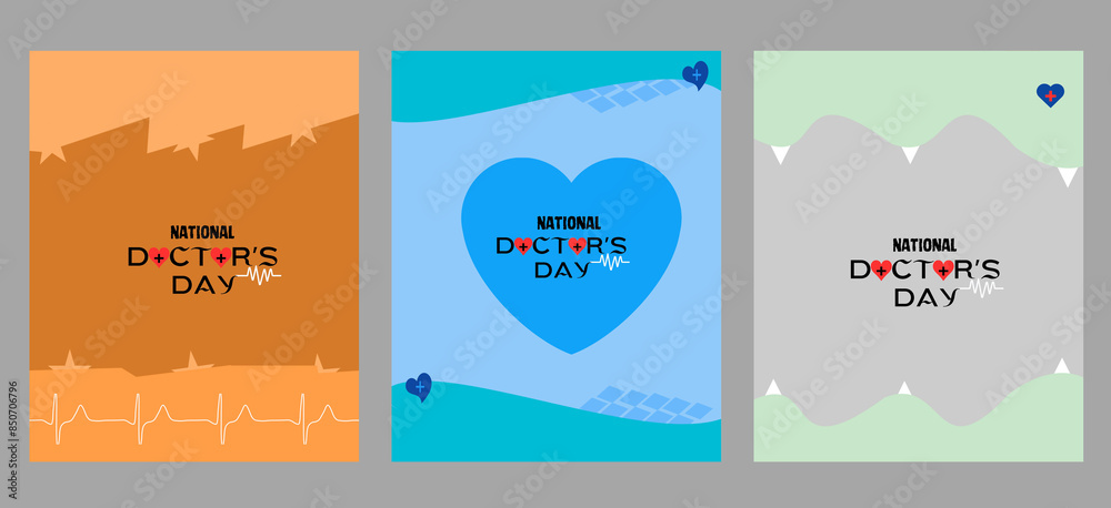 World, international or national happy Doctor's Day . silhouettes Vector greeting card with a nice message of doctor's day. Respect for doctor. World, international or national happy Doctor's Day . silhouettes Vector greeting card with a nice message of doctor's day. Respect for doctor.
