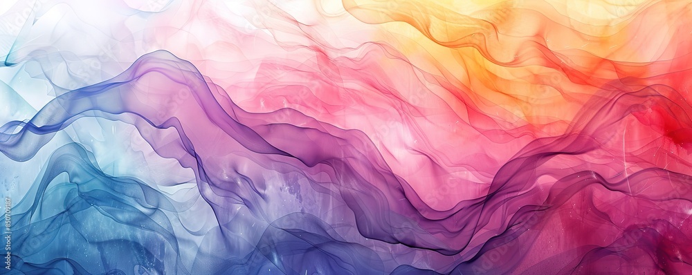 A dynamic colorful smoke abstract background