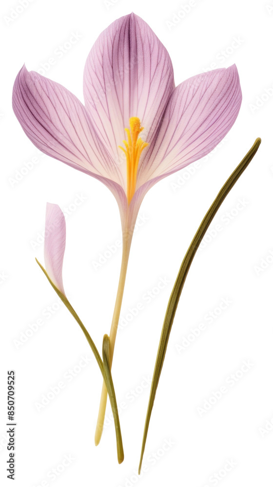 Obraz premium PNG Real Pressed a crocus flower petal plant.