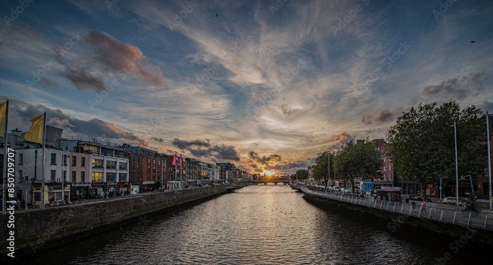 Fototapeta premium im Zentrum von Dublin