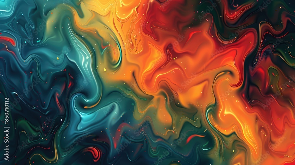 Fototapeta premium A captivating seamless pattern of abstract colors ideal for adding depth to any background