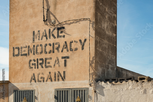 Canvastavla Make Democracy Great Again