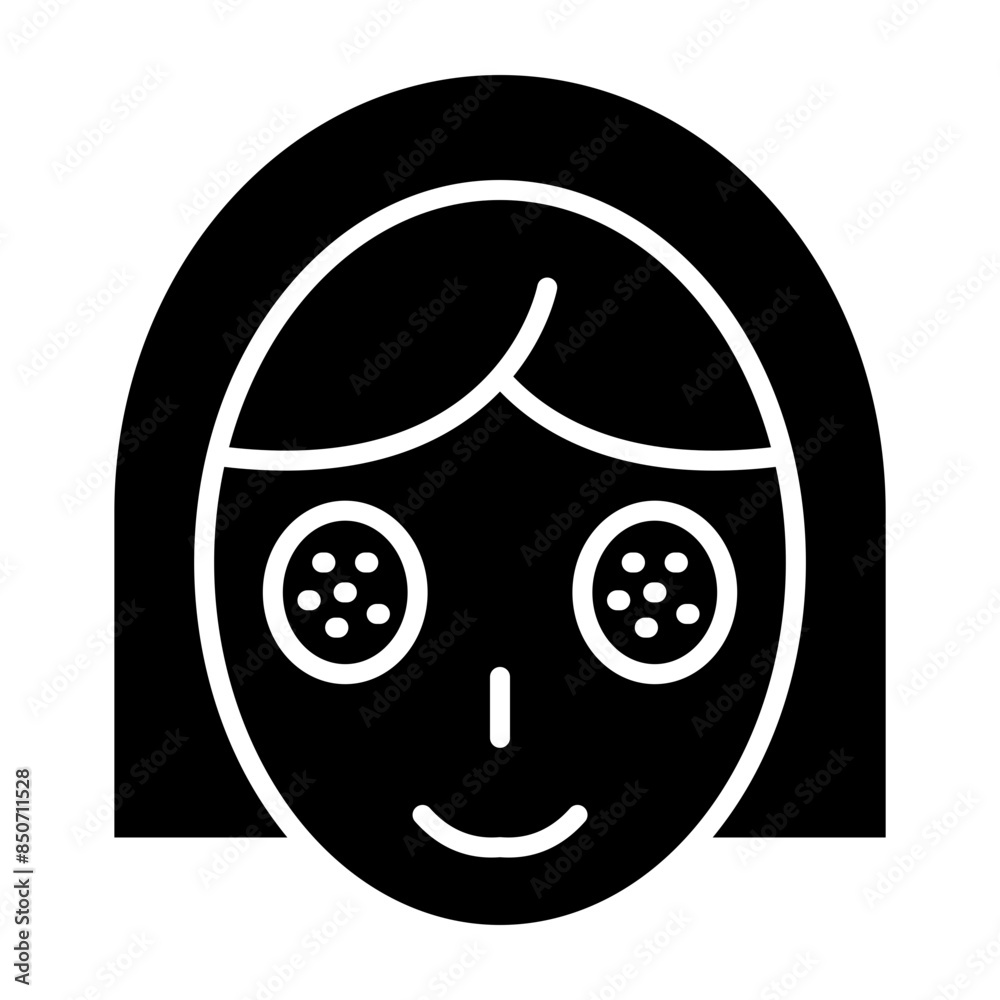 Naklejka premium Facial Treatment Glyph Icon