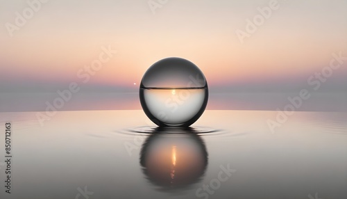 Abstract undefined object background symbolized serenity and silence