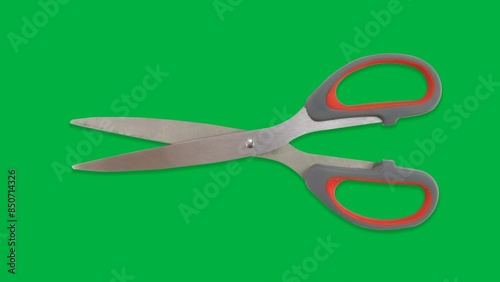 Looping Scissor Animation In Transparan Alpha Channel 3 Styles. Alpha Channel, Transparent Background. 4k Resolution Loop Animation