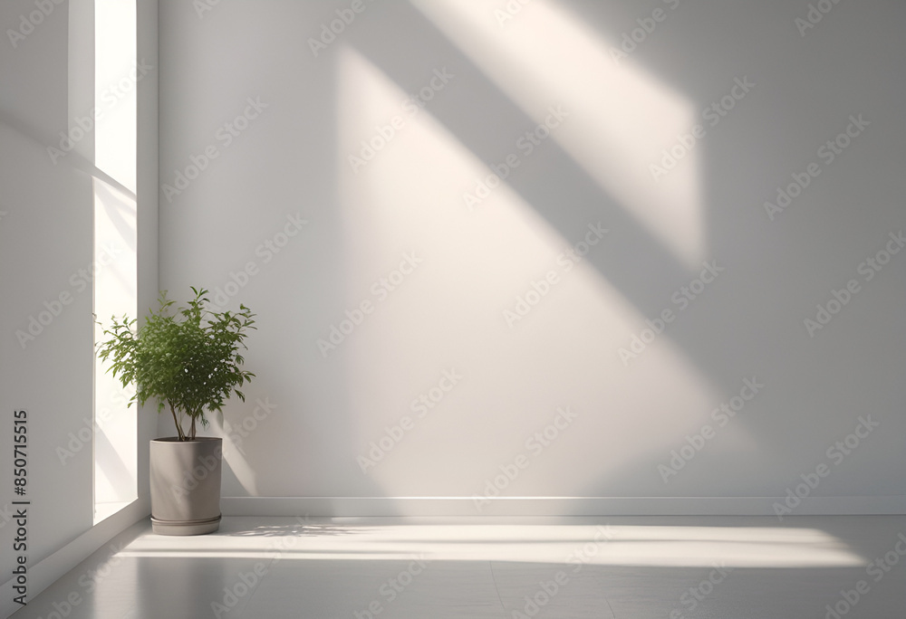 sun rays light from window on white wall in minimal style sun rays light from window on white wall in minimal style