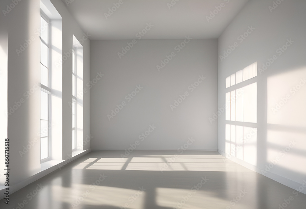 sun rays light from window on white wall in minimal style sun rays light from window on white wall in minimal style