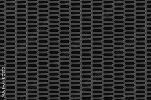 long round hole slotted perforated metal aluminum sheet floor surface checker texture seamless pattern industrial background