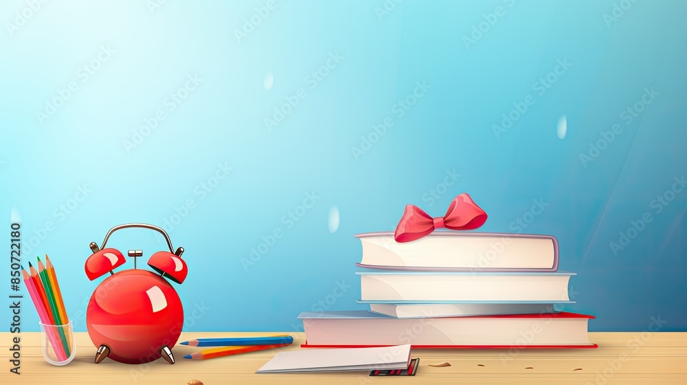 custom made wallpaper toronto digitalA cartoon bell with a red ribbon