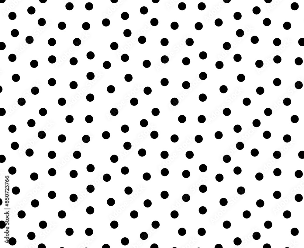 Vector polka dot pattern, Black random dots on white background. Polka dot seamless pattern background. Vintage texture. Vector polka dot pattern, Black random dots on white background. Polka dot seamless pattern background. Vintage texture.