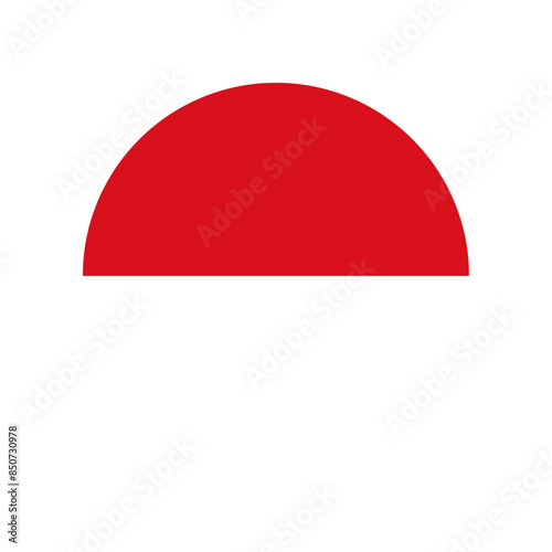 Round Indonesia flag icon