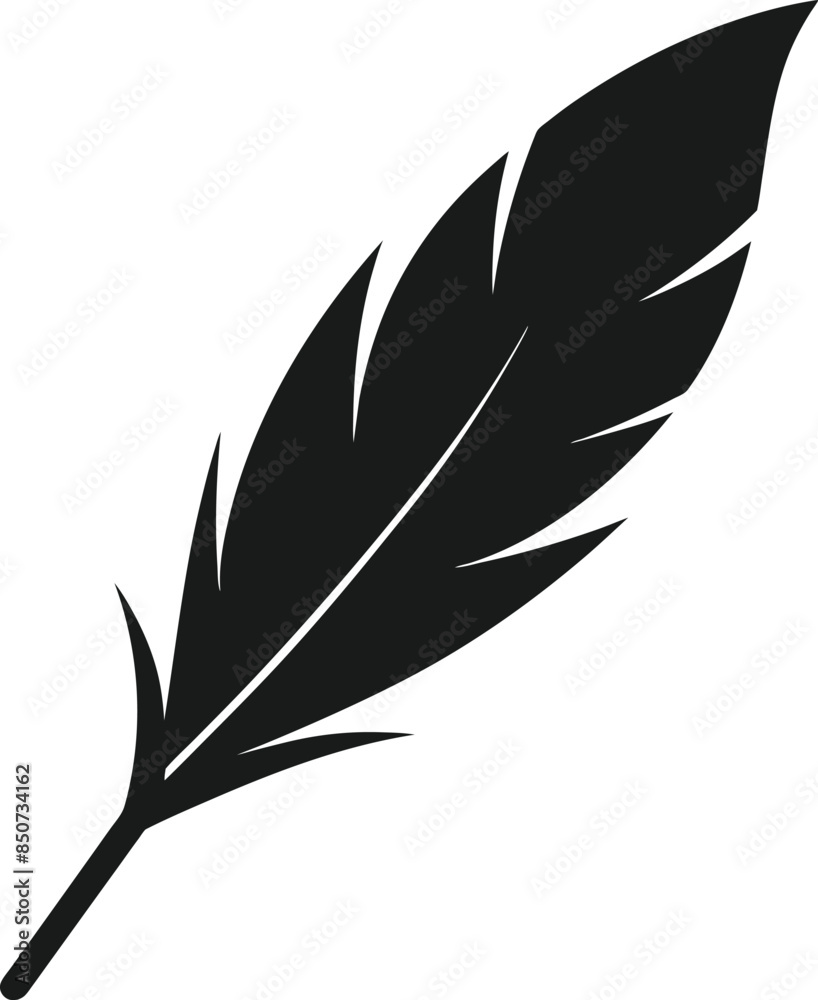 feather logo vector illustration, feather logo silhouette, Bird Feather feather logo vector illustration, feather logo silhouette, Bird Feather
