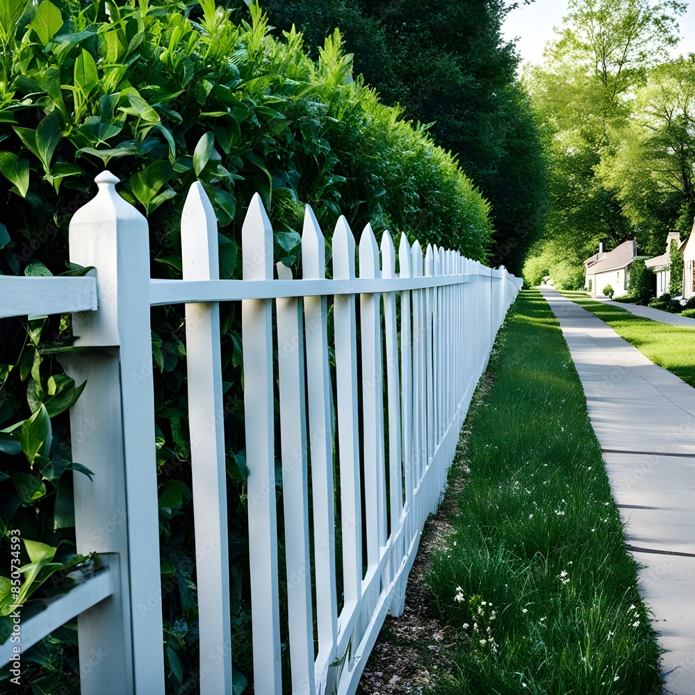 white fence and green grass white fence and green grass