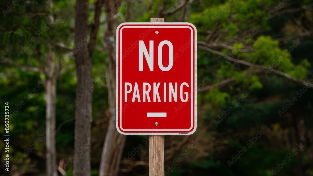 No parking sign isolated, cut out, photo, cinematic No parking sign isolated, cut out, photo, cinematic
