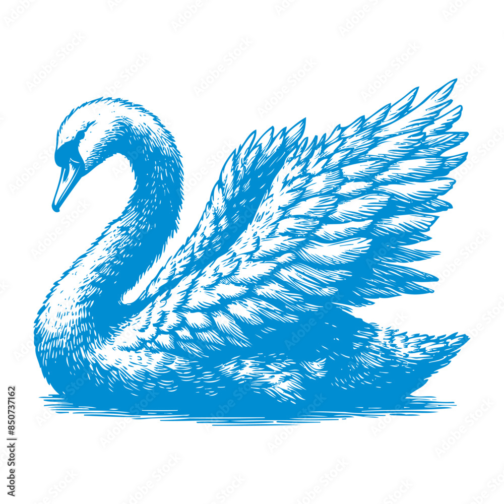 Obraz premium swan vector, swan crown vector, swan logo vector, swan illustration, swan logo, swan