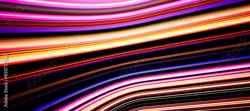 Colorful abstract light streaks effect animation background. Music festival and nightclub stage visual. 
