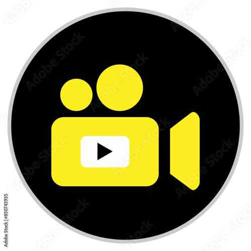 camera icon. video camera symbol. movie sign vector illustration