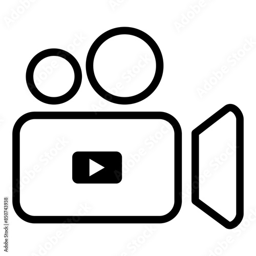 camera icon. video camera symbol. movie sign vector illustration